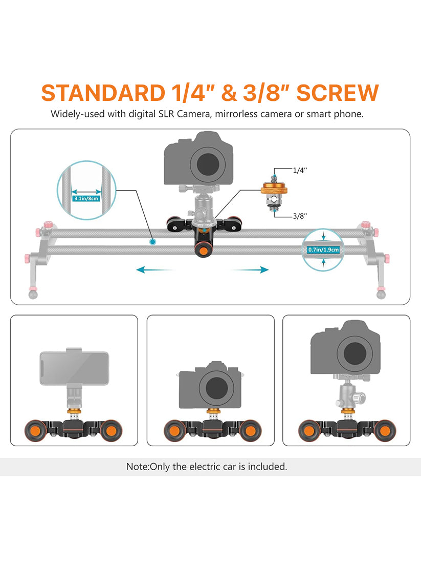 Enlu MotionPro® 3-Wheel Wireless Camera Dolly