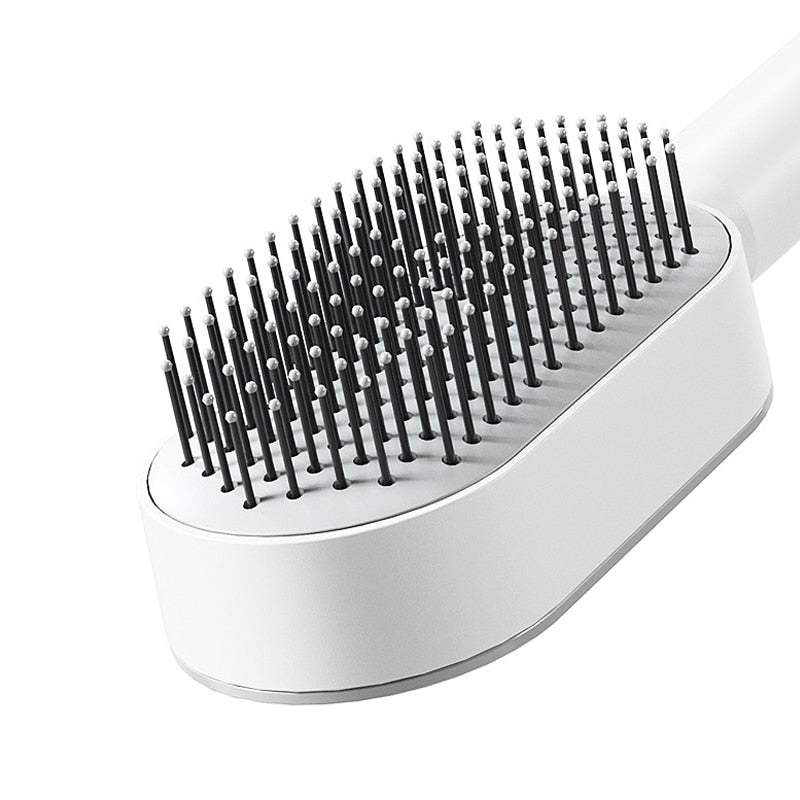 Enlumni® Self Cleaning Anti-Static Hair Brush